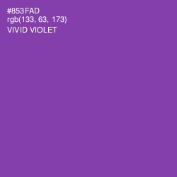 #853FAD - Vivid Violet Color Image